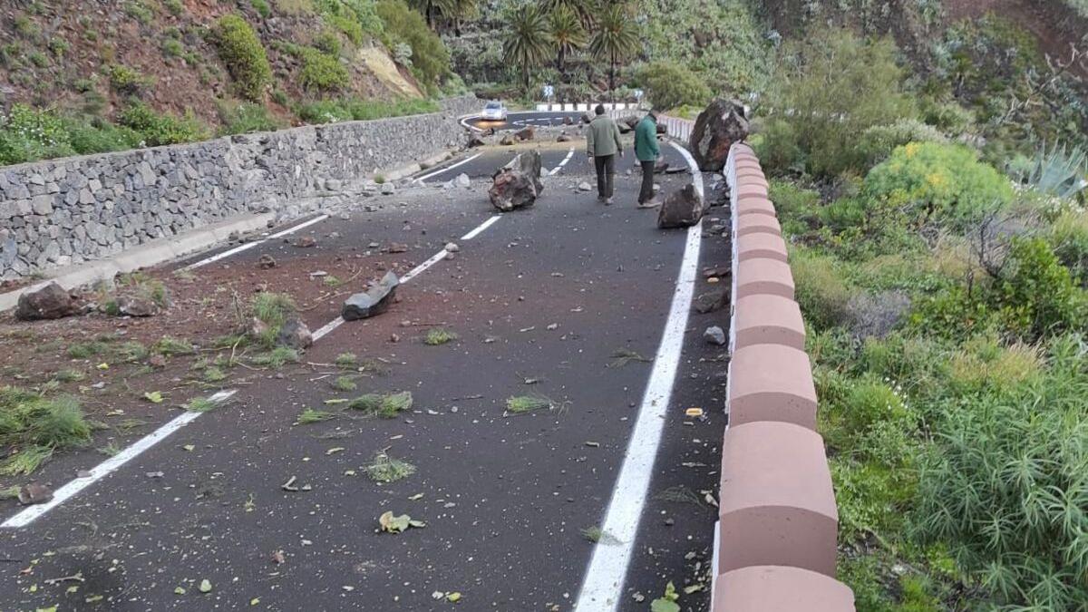 Desprendimientos en La Gomera.