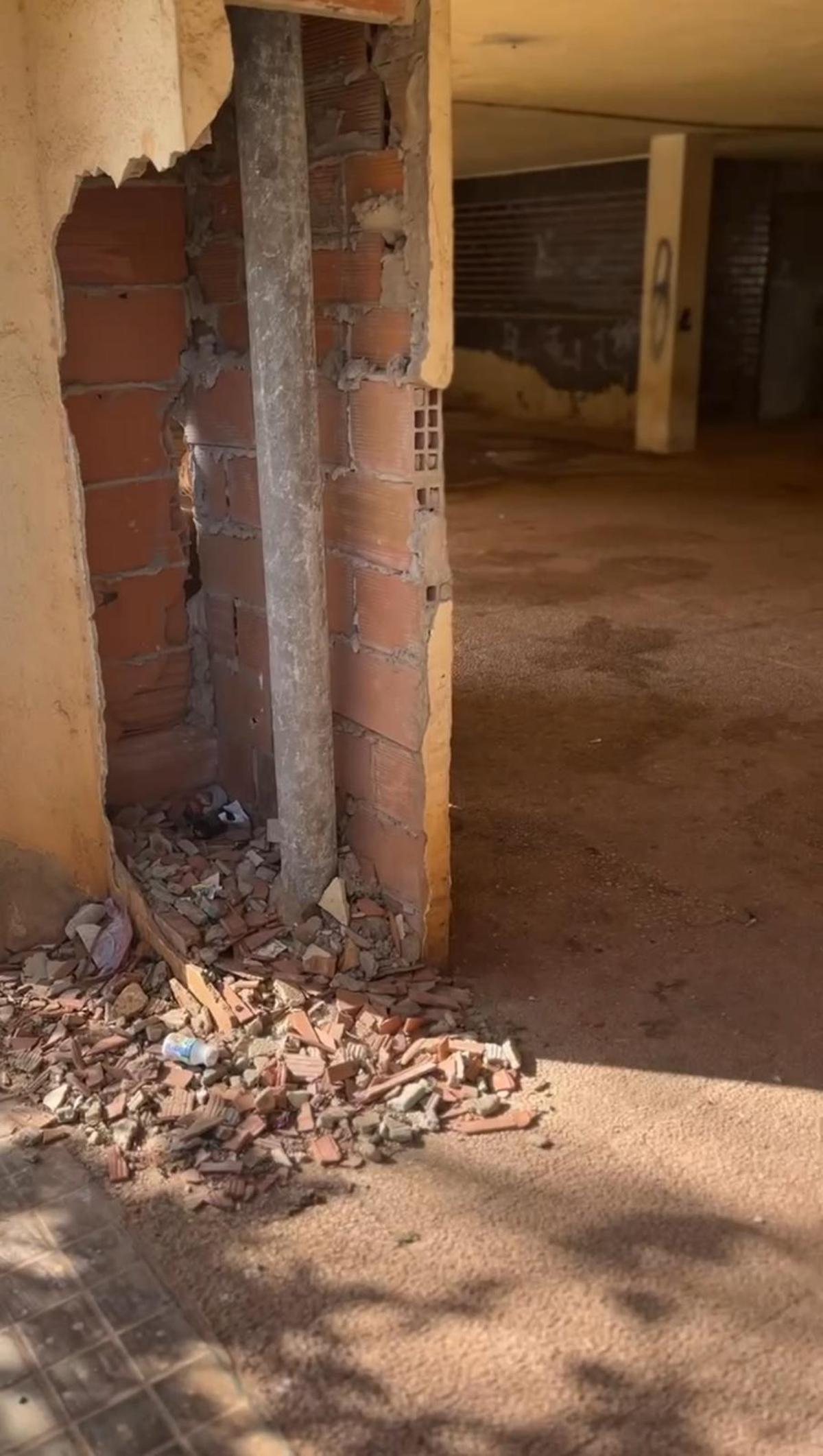 Zonas muy deterioradas