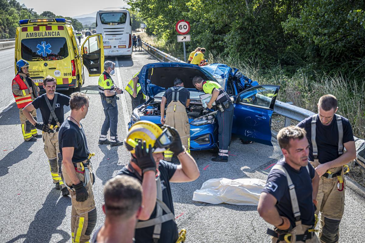 Trágica operación retorno de Sant Joan en la AP-7