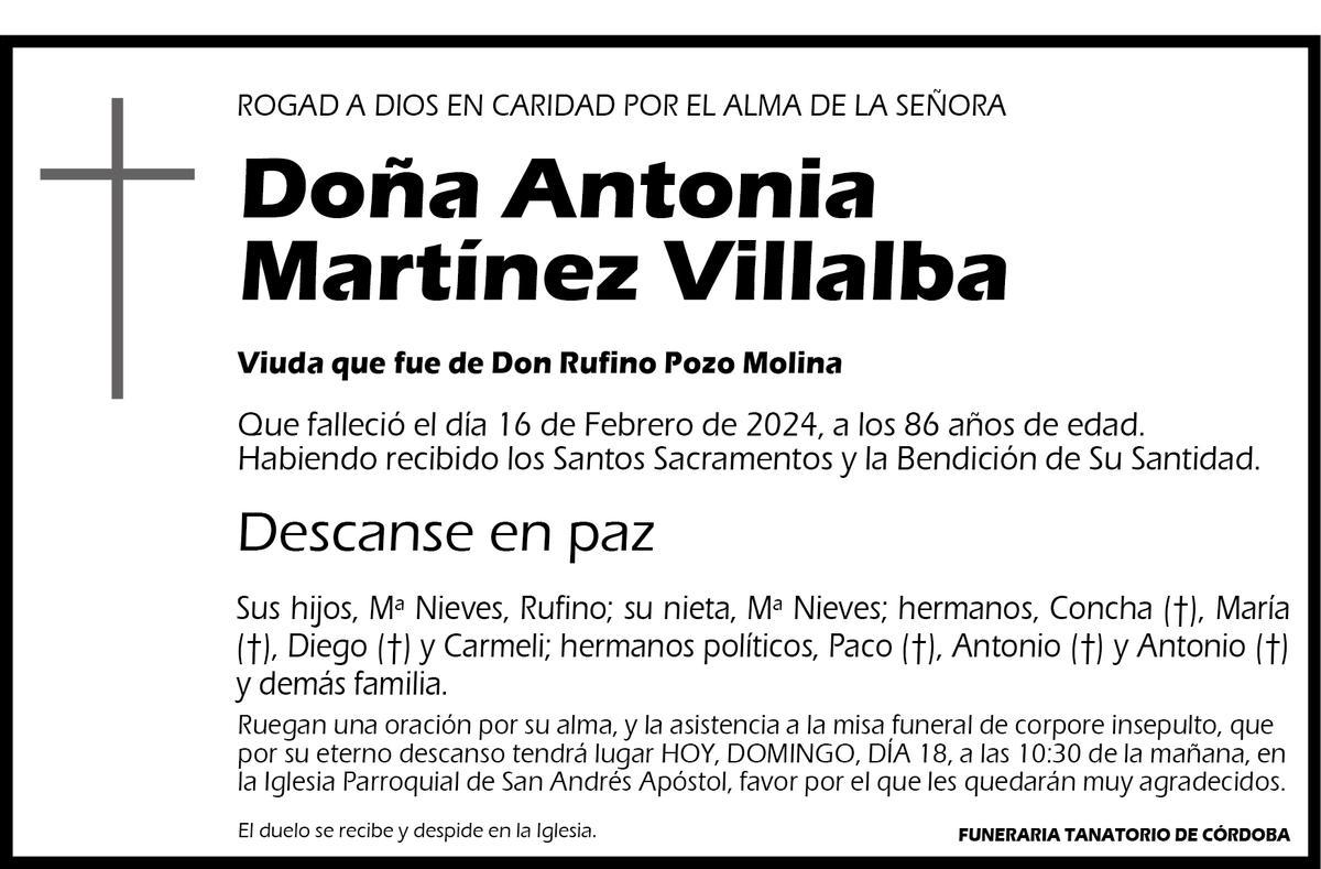 Antonia Martínez Villalba