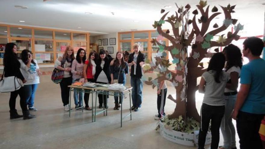 Alumnos y profesores del intercambio durante su visita a la Fundación Personas-Asprosub de Zamora.