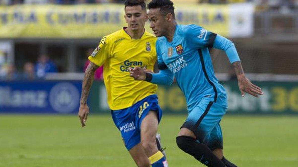 Nili, en el partido que jugó ante el Barça