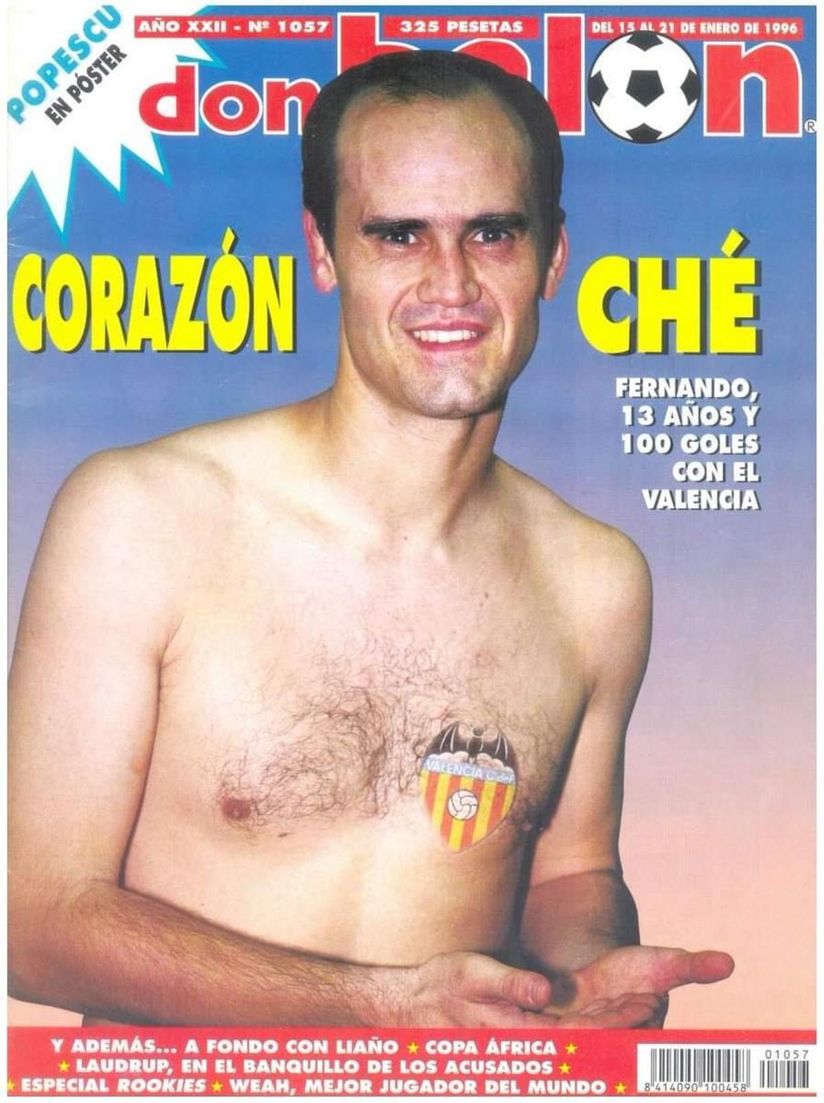 Fernando Gómez Colomer en la portada de don balón