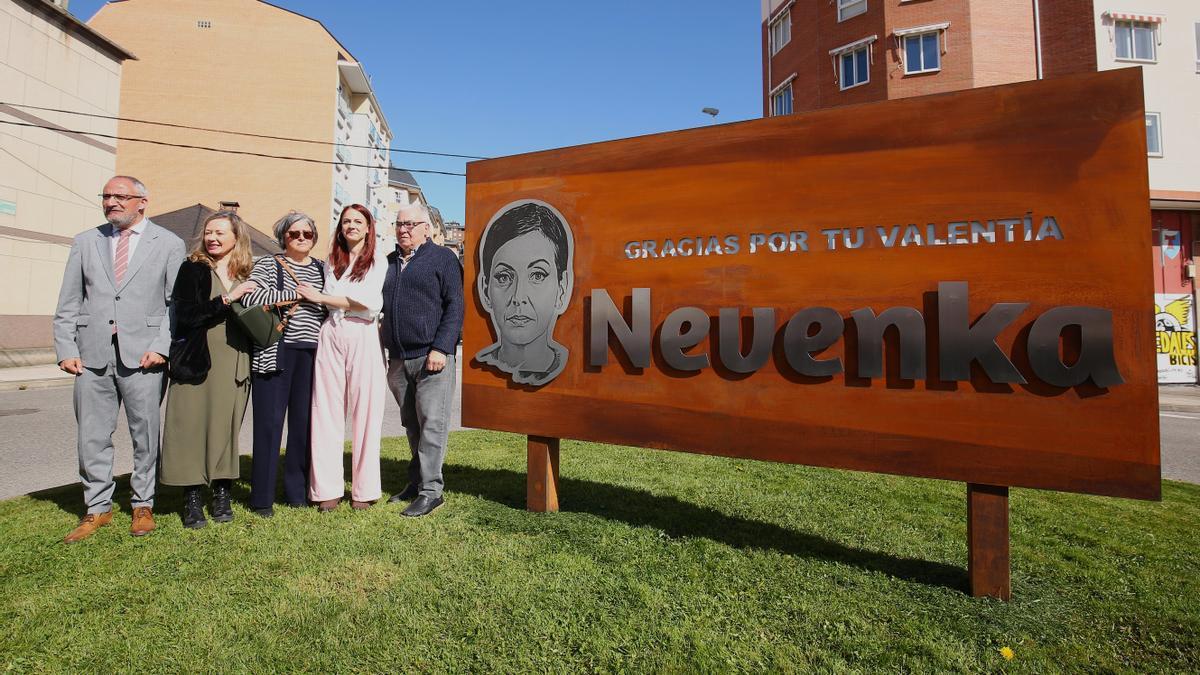Presentación del espacio dedicado a Nevenka Fernández en Ponferrada.