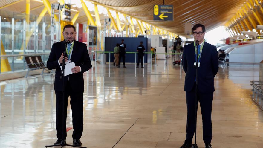 Illa y Ábalos, en una foto de archivo en Barajas.