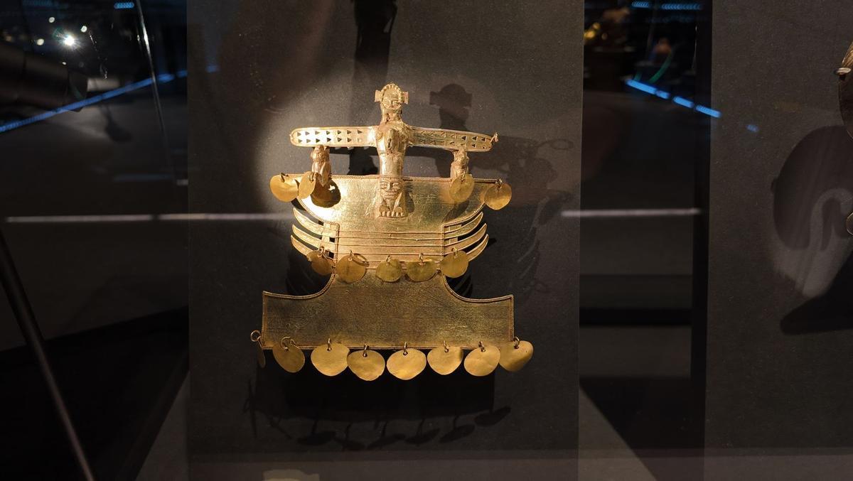 Uno de los objetos del Museo del Oro de Bogotá instalado en el MARQ