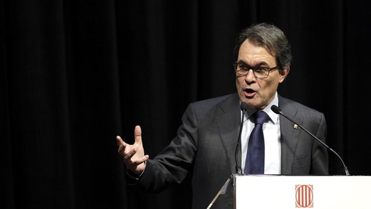 El presidente de la Generalitat de Catalunya, Artur Mas, preside el acto de conmemoración del Día Internacional de la Mujer