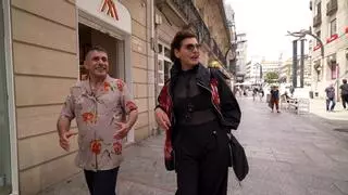 Antonia Dell'Atte se deja conquistar por Vigo de la mano de Xisco Feijóo: «Quiero quedarme toda la vida»