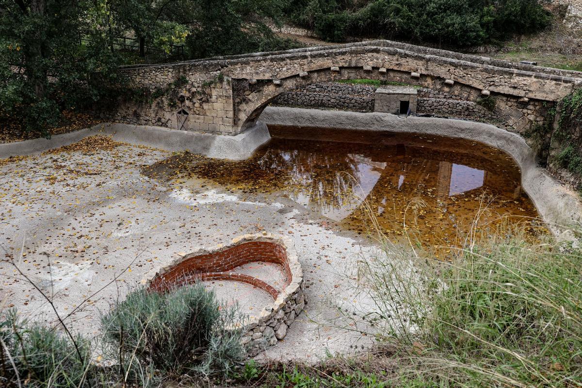 La actuación también afecta al estanque de Buidaoli