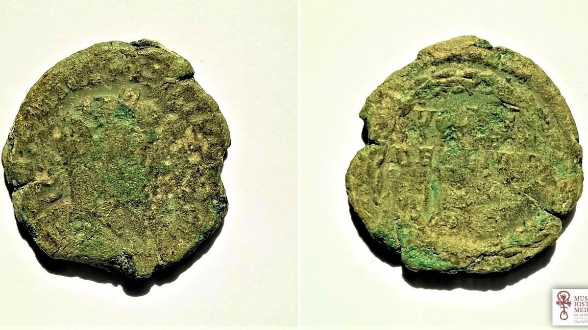 El Museu d’Història Medieval de la Cúria-Presó, s. XIV rep en donació una moneda romana del segle III dC