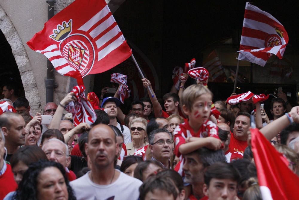 Rua de celebració de l'ascens del Girona