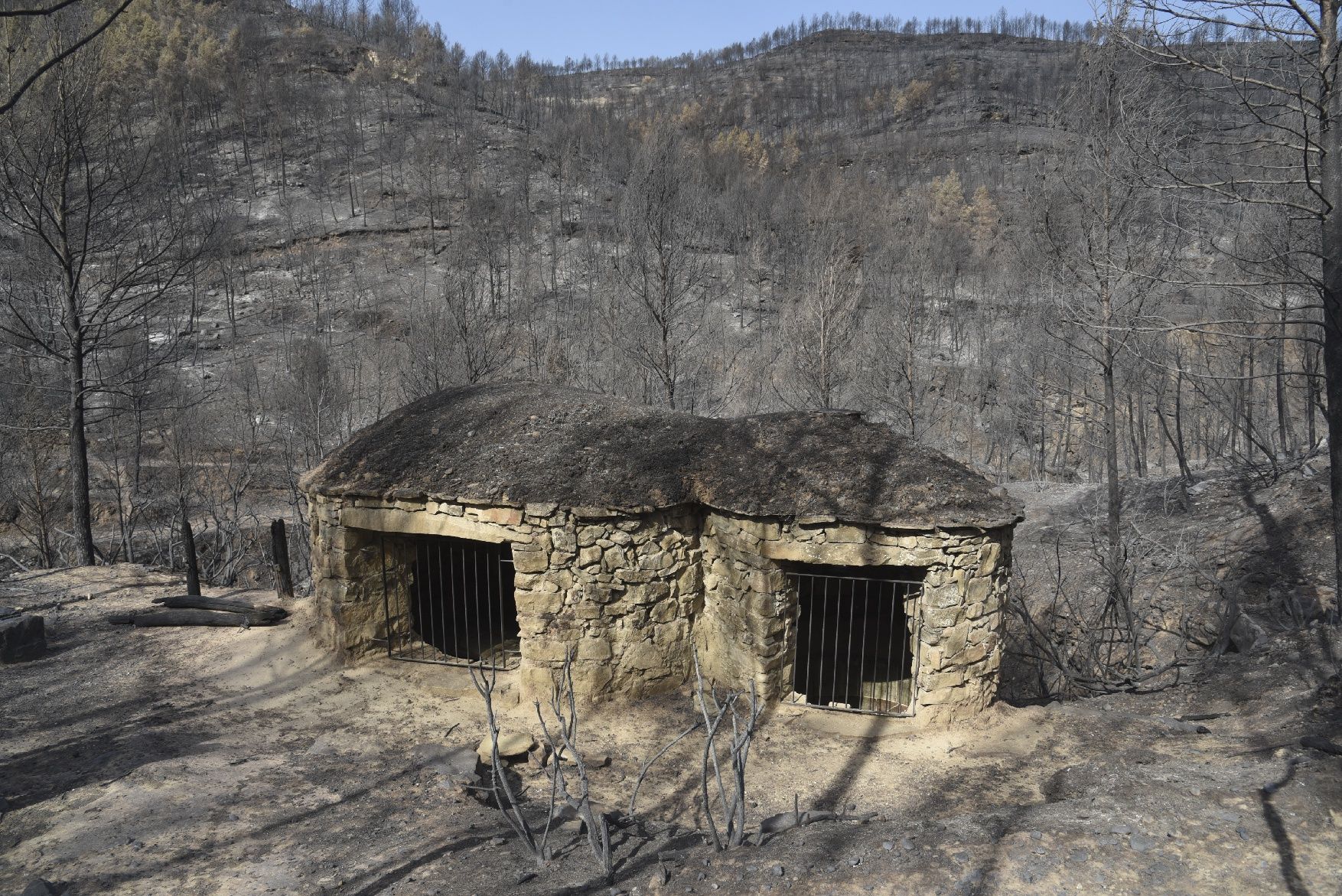 Així ha afectat el foc les tines de la Vall del Flequer