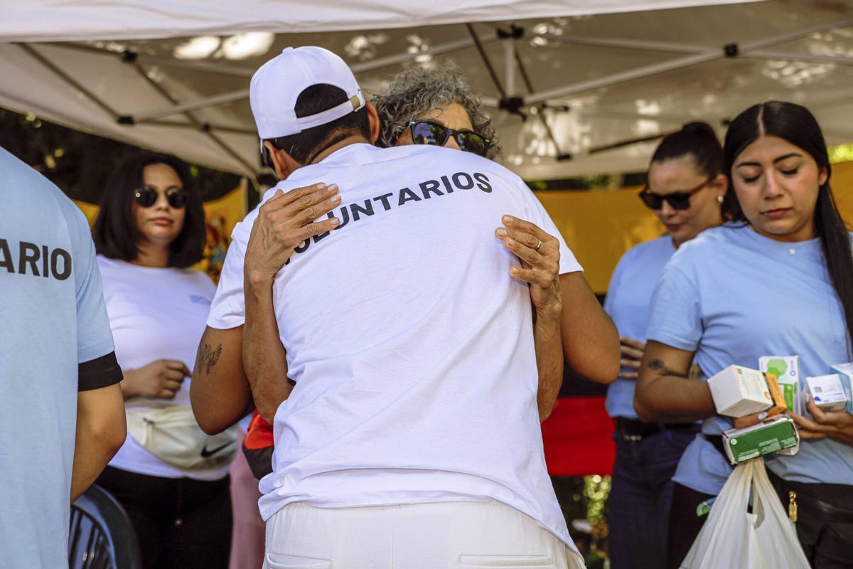 Imágenes de la recogida de donaciones para Venezuela