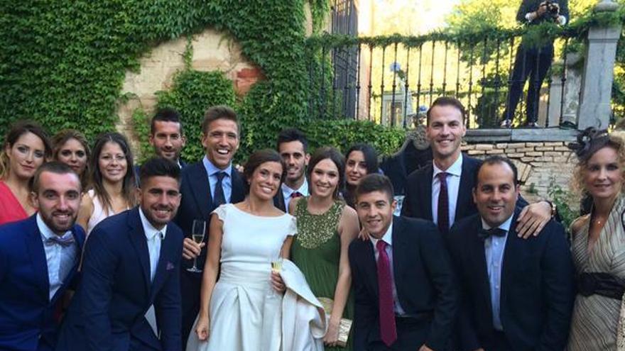 Darder, Samuel García, Juanmi o Portillo, en la boda de Camacho y Carlota, como puede verse en @victorjvarela.