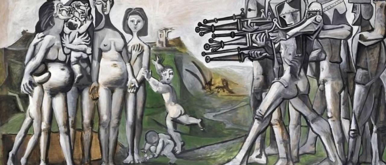 Masacre en Corea, cadro pintado por Pablo Picasso en 1951.