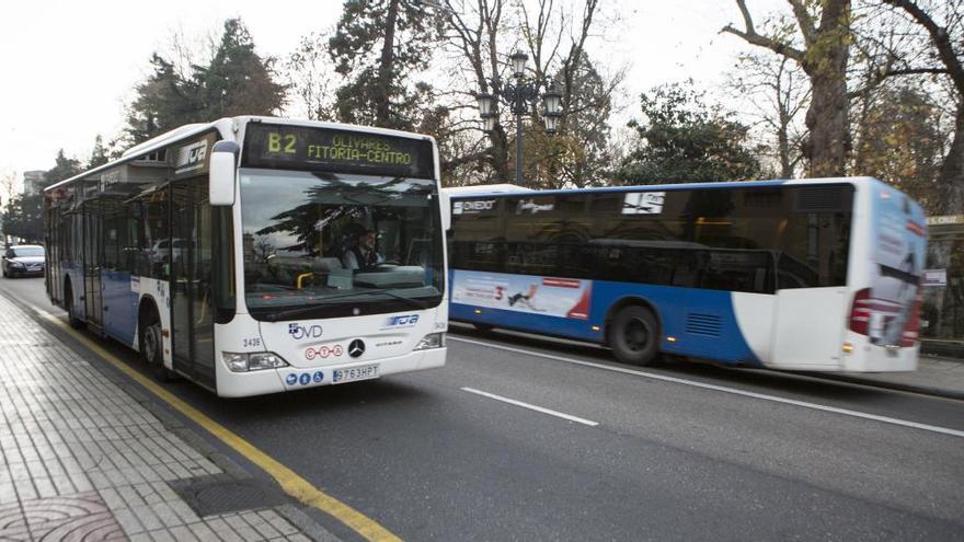 Autobuses urbanos.