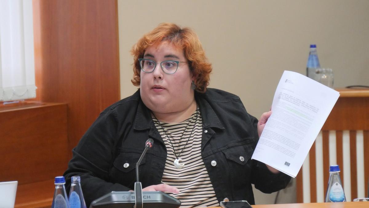 La portavoz de Sanidad Hospitalaria del BNG en el Parlamento gallego, Iria Carreira
