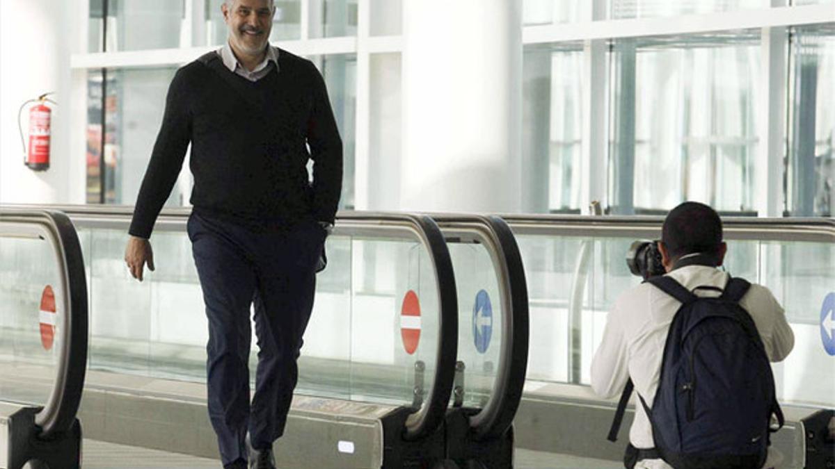 Zubizarreta, en el aeropuerto de El Prat