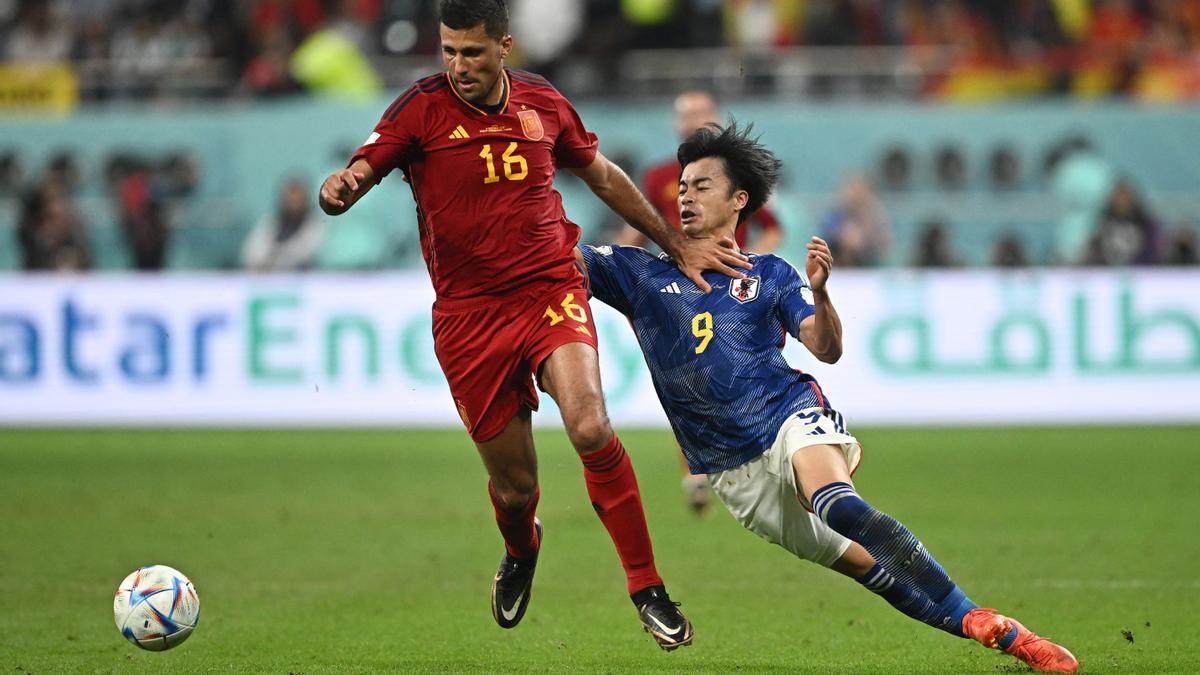 Rodri, en el choque ante Japón