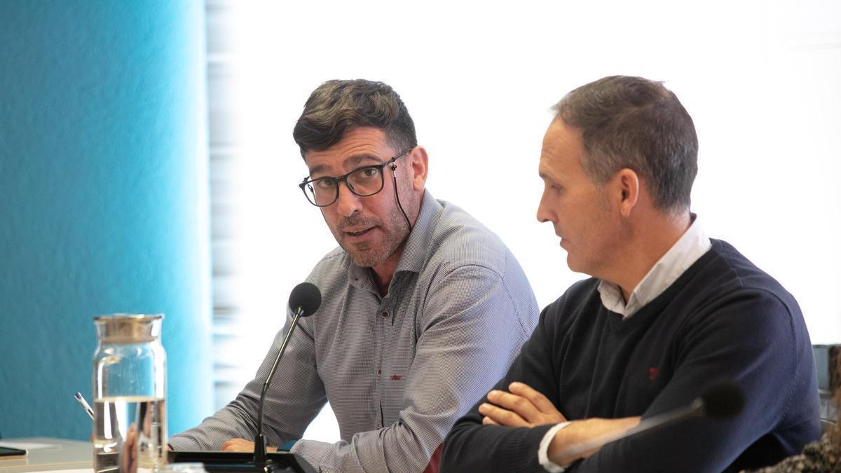 MIguel Tur, en el pasado mandato durante un pleno sobre el caso Sonitec.