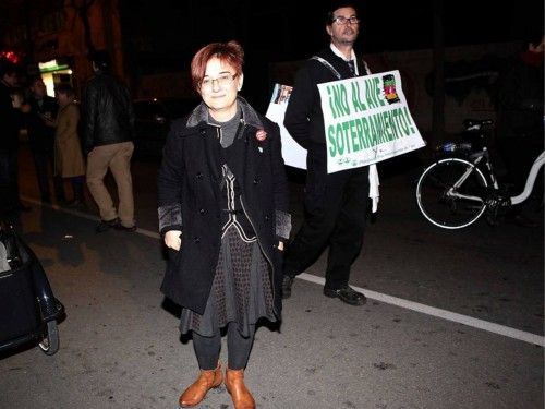 Manifestación a favor del soterramiento