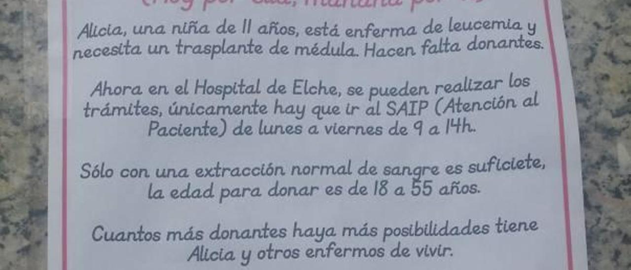 «Ojalá que de todas las extracciones salga una compatible con Alicia»