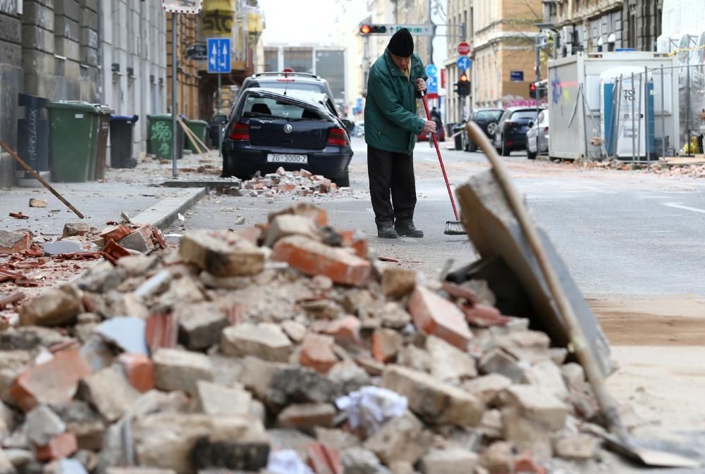 Destrucció a Zagreb per una sèrie de terratrèmols