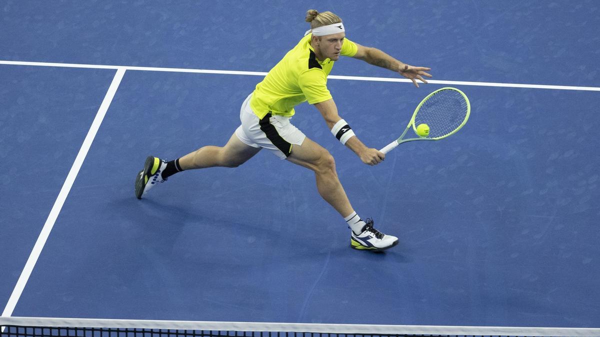 Alejandro Davidovich, en el ATP 500 de Pekín.