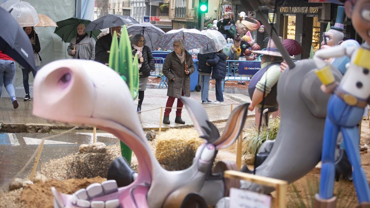 Las Fallas de Xàtiva, bajo las lluvias