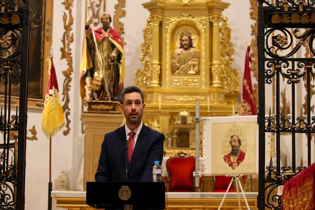 Echeveste durante el Pregón.