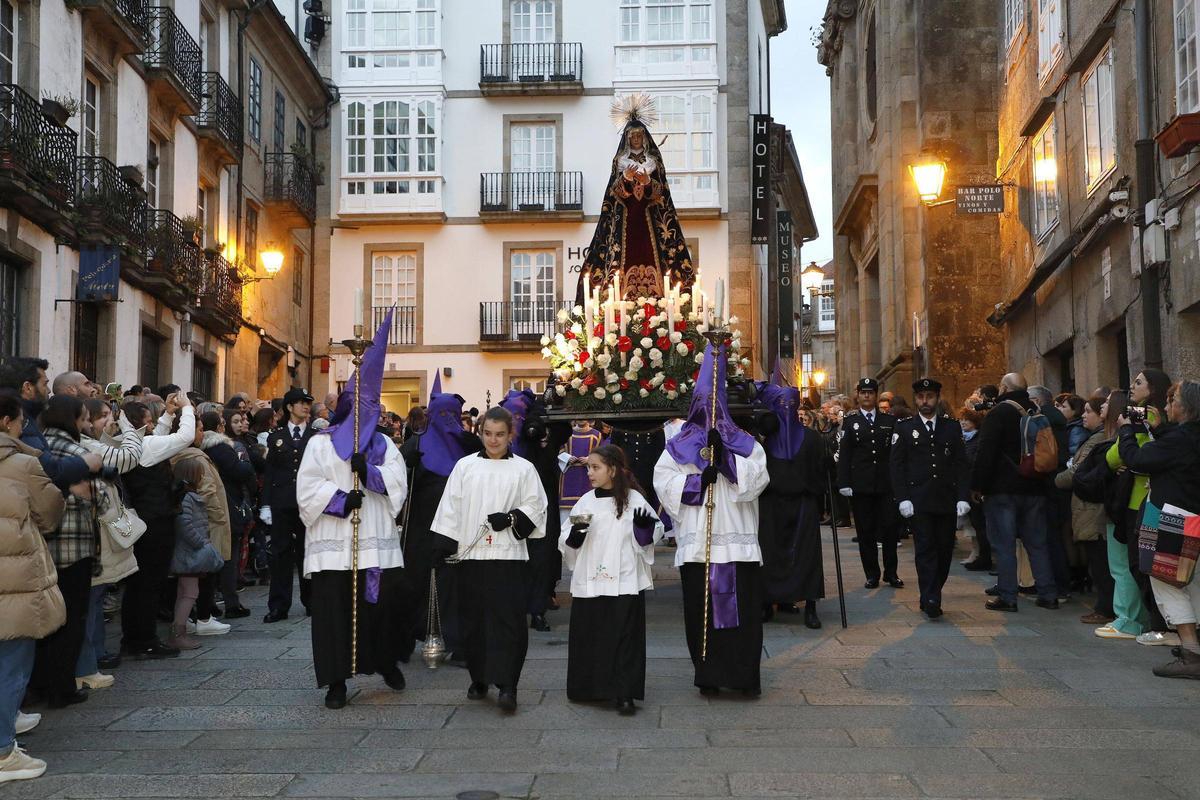 Procesión de la Virgen de los Dolores, en una edición anterior.