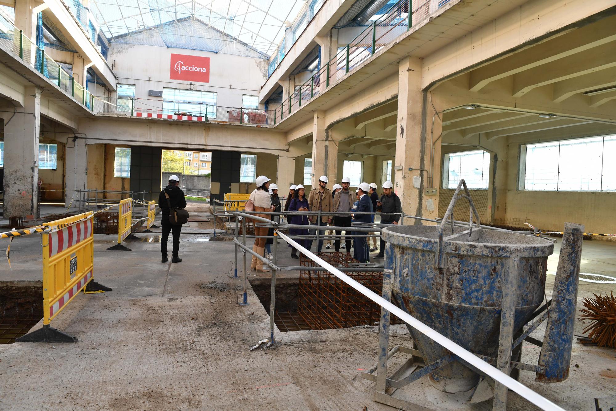 Visita a las obras del primer edificio de la Ciudad de las TIC en A Coruña