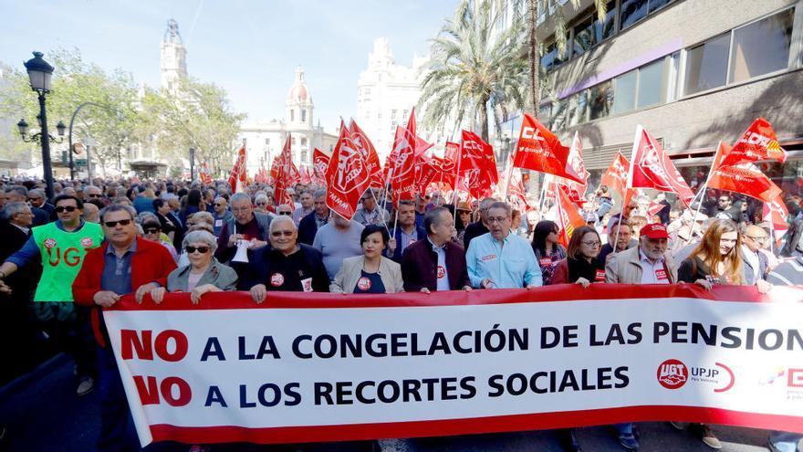 Foto de archivo de una protesta de pensionistas