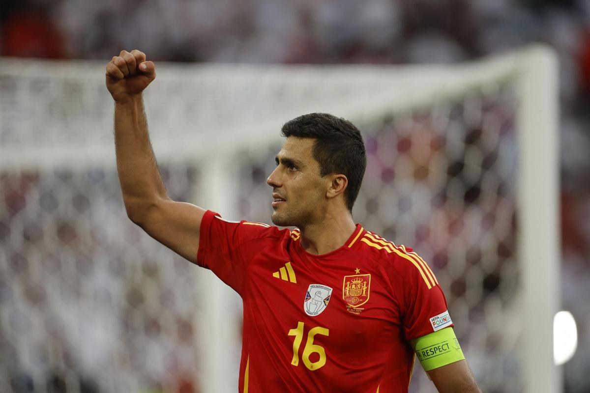 Rodri, con la selección