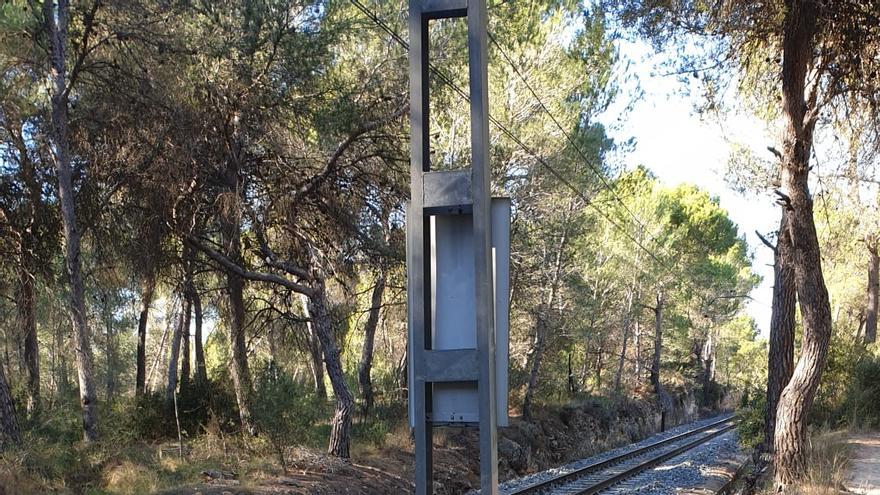 Trazado de la vía por la Vallesa