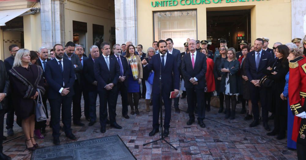 El alcalde Francisco de la Torre ha inaugurado la ceremonia "en un día especial", el 40 aniversario del texto constitucional