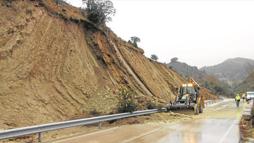 La Diputación invierte 250.000 € adicionales en reparar carreteras que dañó el temporal