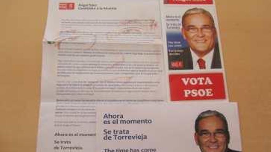 Carta con el programa.