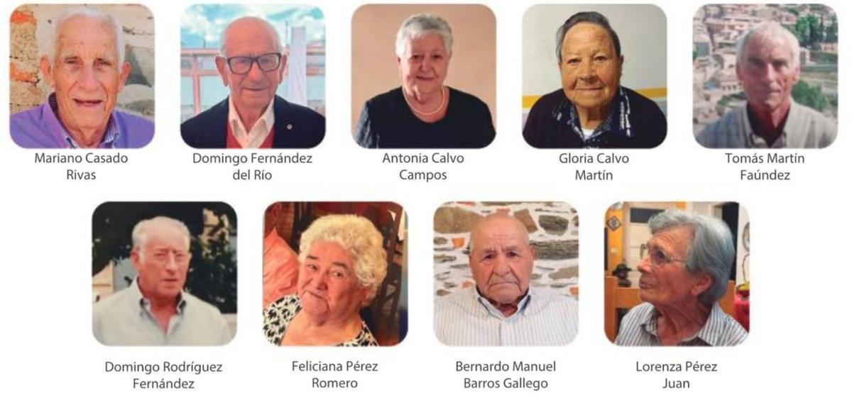 Los alcañizanos mayores de 90 años que recibirán un homenaje este 12 de agosto.