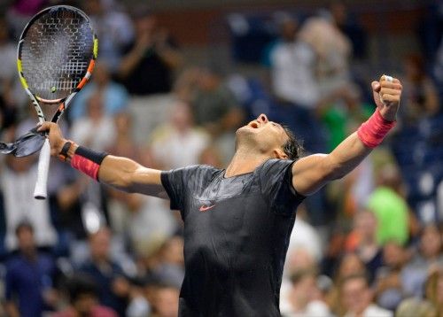 Imágenes de la victoria de Nadal en su estreno en el US Open