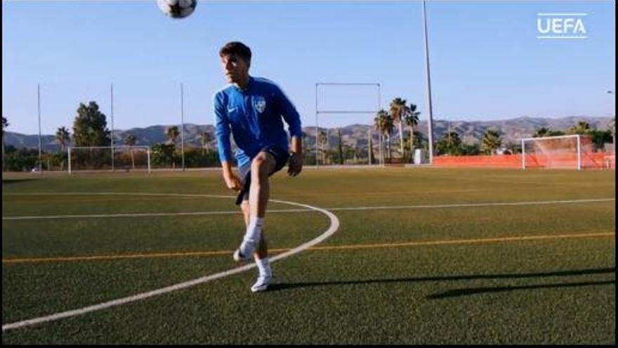 El Málaga Juvenil supera el reto de habilidades de la UEFA