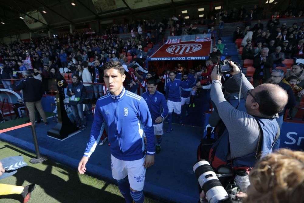 El partido del Oviedo en Lugo, en imágenes