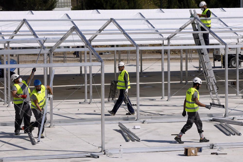 Así avanzan las obras del hospital de campaña