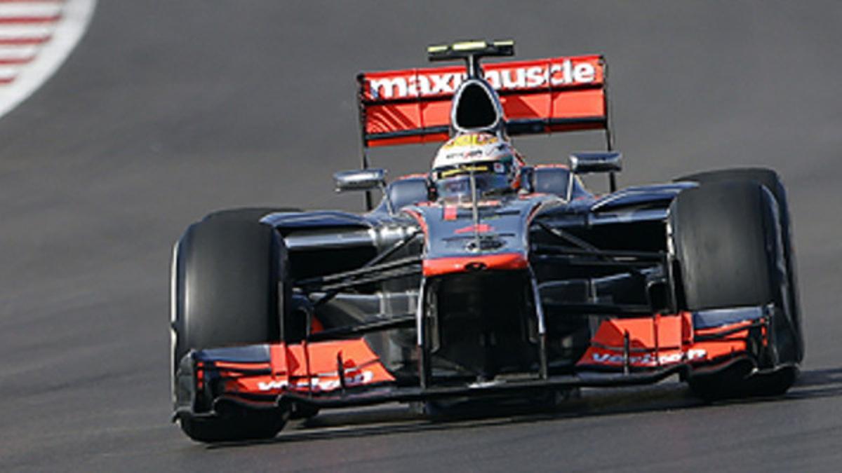 Lewis Hamilton, este domingo, durante el GP de EEUU, en Austin