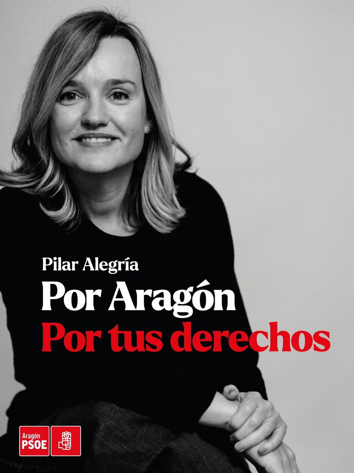 Cartel electoral del PSOE Aragón.