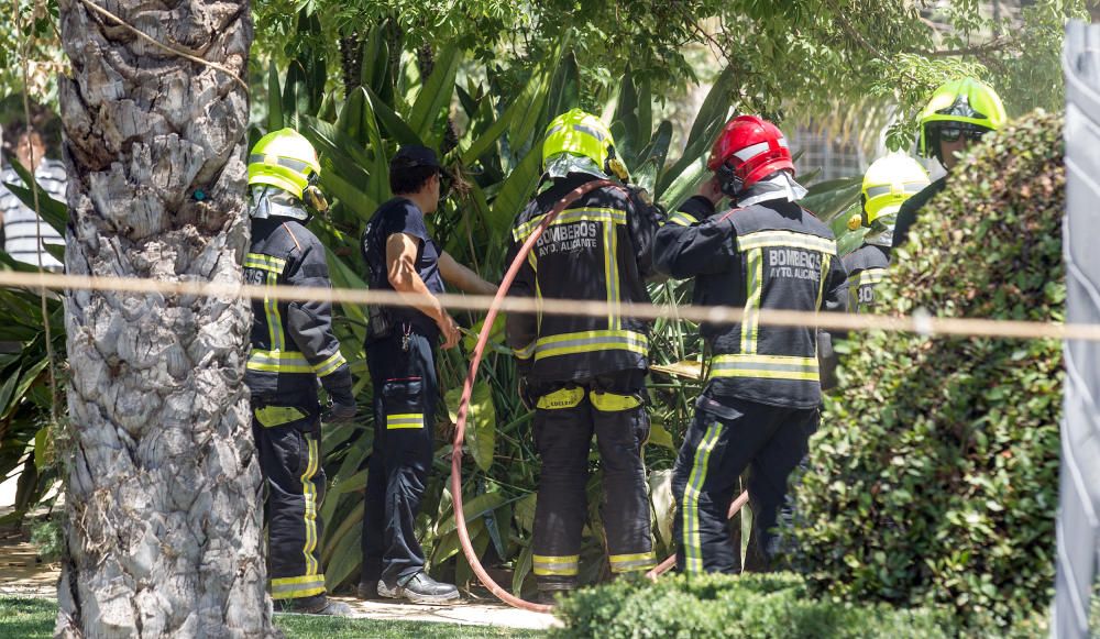 Imágenes del ambiente en la quinta mascletà de Hogueras