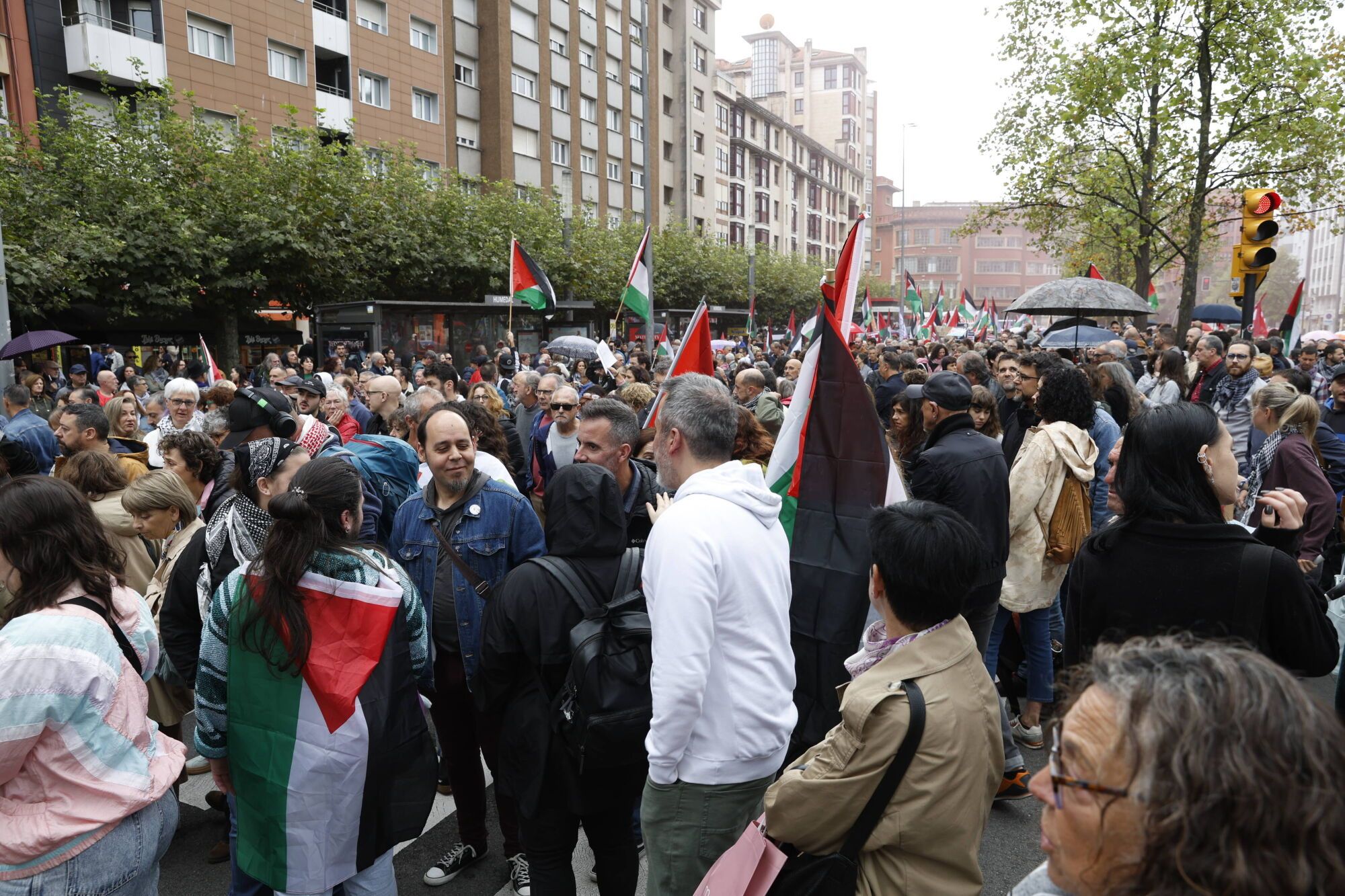 Manifestación a favor de Palestina.