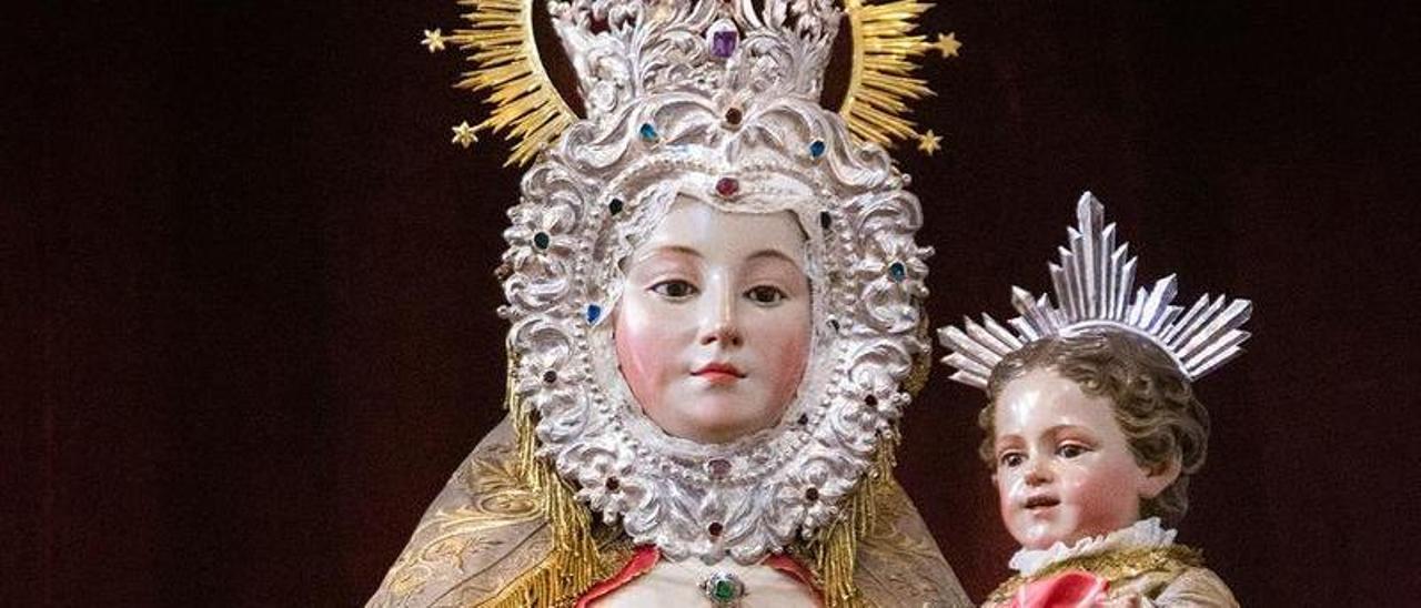 Imagen de la Virgen del Yermo.