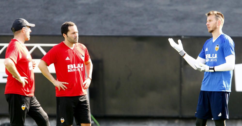 El primer entrenamiento de Neto