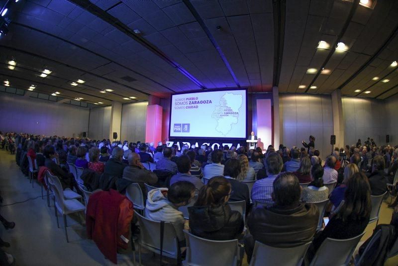 Acto de presentación de la campaña "Somos Zaragoza", del PSOE